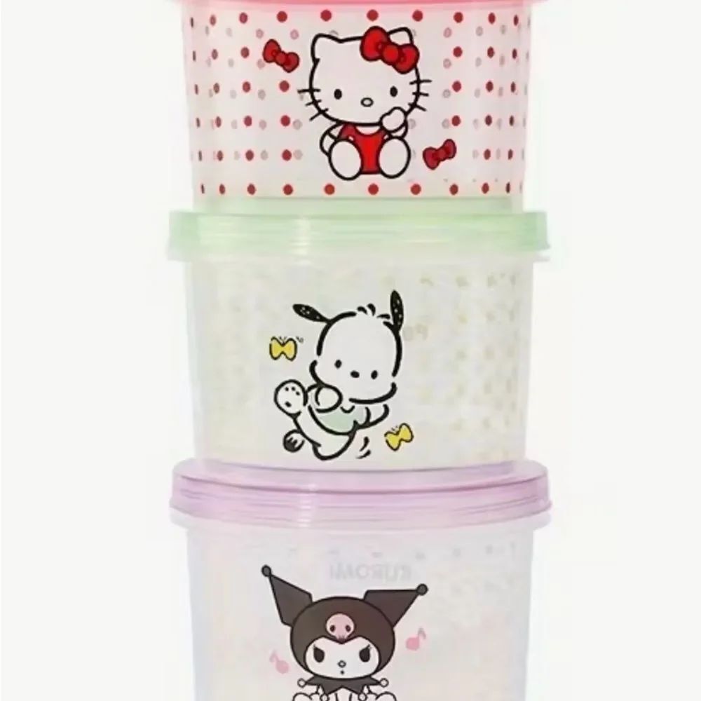 Hello Kitty & Sanrio Stackable Plastic Containers - 3